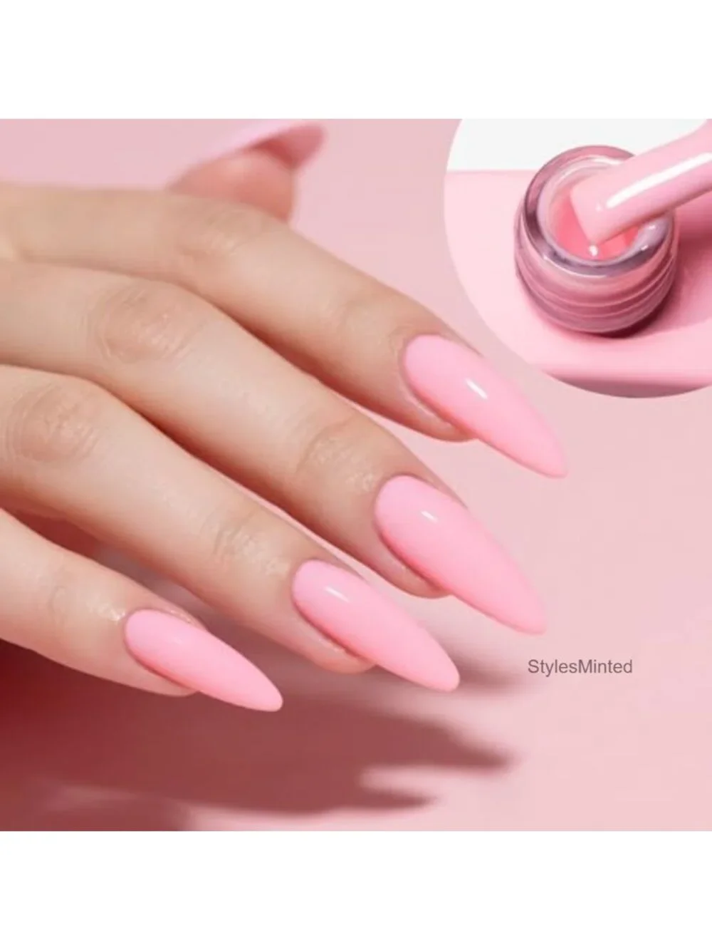 Rubber Base Gel Nail Polish Set - 6 Bottles, 9ml Each, Soak Off LED DIY